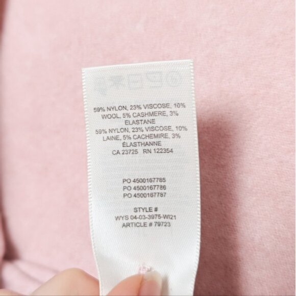 WILFRED Santorini Cardigan Sweater Cashmere Wool Dawn Pink M Medium Aritzia - Picture 16 of 16